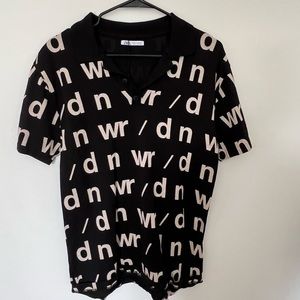 ZARA print collar shirt